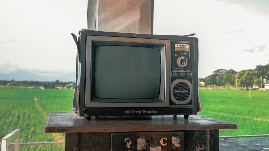 old television set