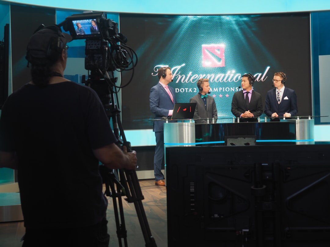 tv host on stage
