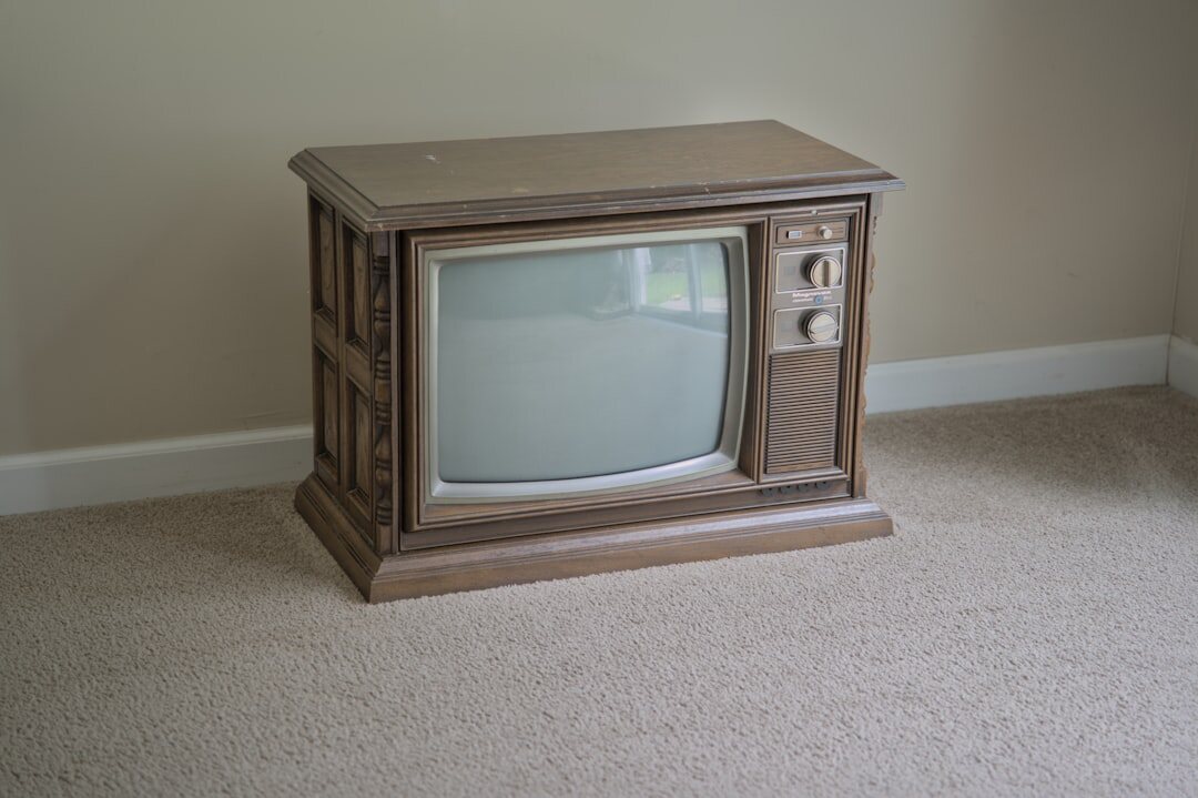 vintage television set