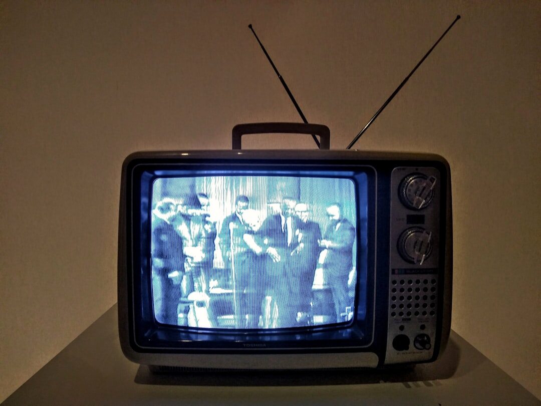 vintage television screen