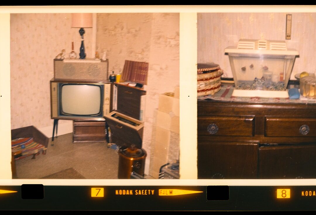 vintage television set