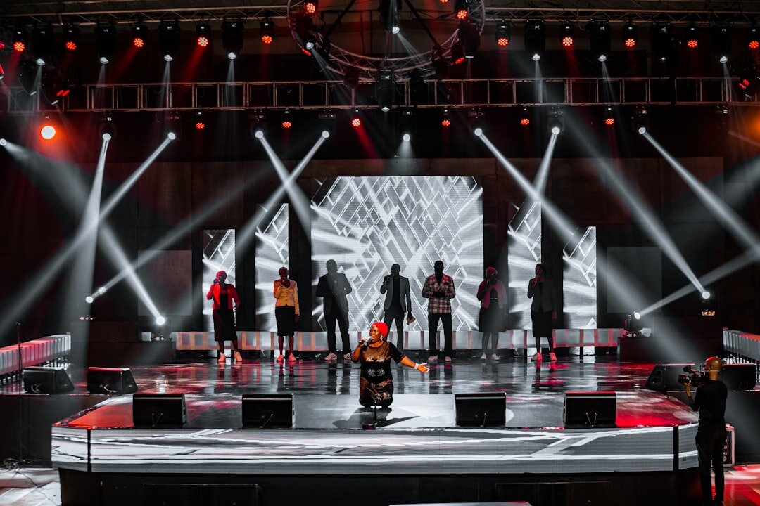 singing competition stage